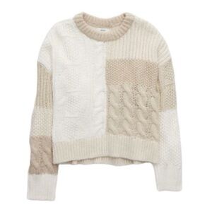 Aerie Chunky Knit Colorblock Sweater XS